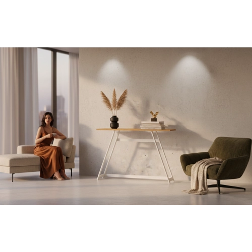 KONSOLA - REGAŁA Z DREWNA LITEGO DĄB OLCHA JESION SKD-381